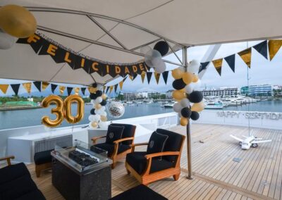 Yacht exterior - birthday event.