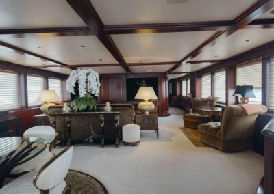 Yacht interior - the saloon